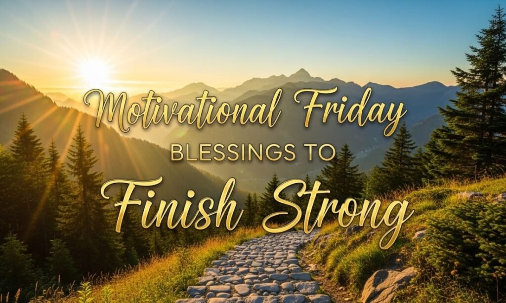 Motivational Friday Blessings to Finish Strong