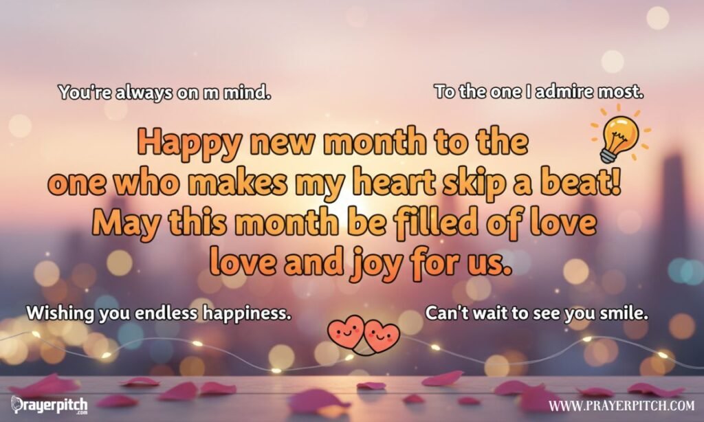 40 New Month Wishes To My Love / Crush 