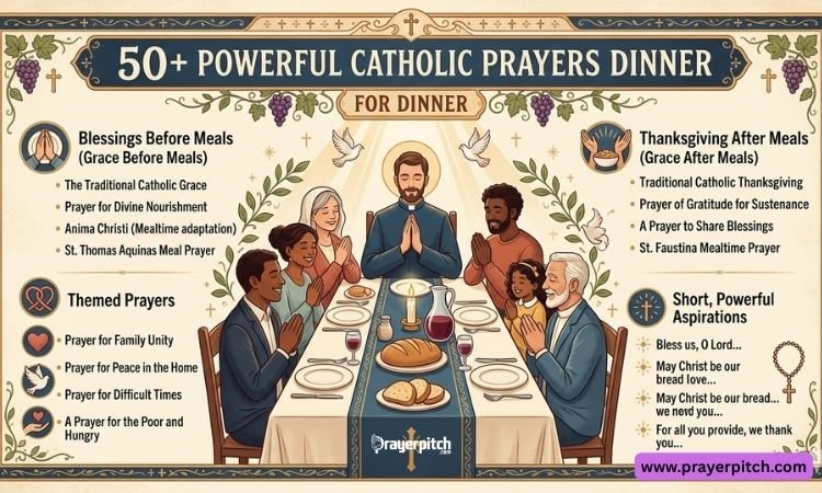 50+ Powerful Catholic Prayers for Dinner
