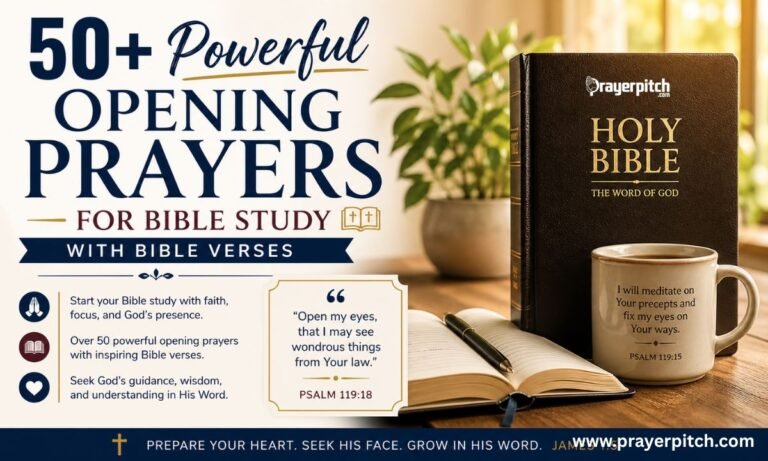 50+ Powerful Opening Prayers for Bible Study with Bible Verses