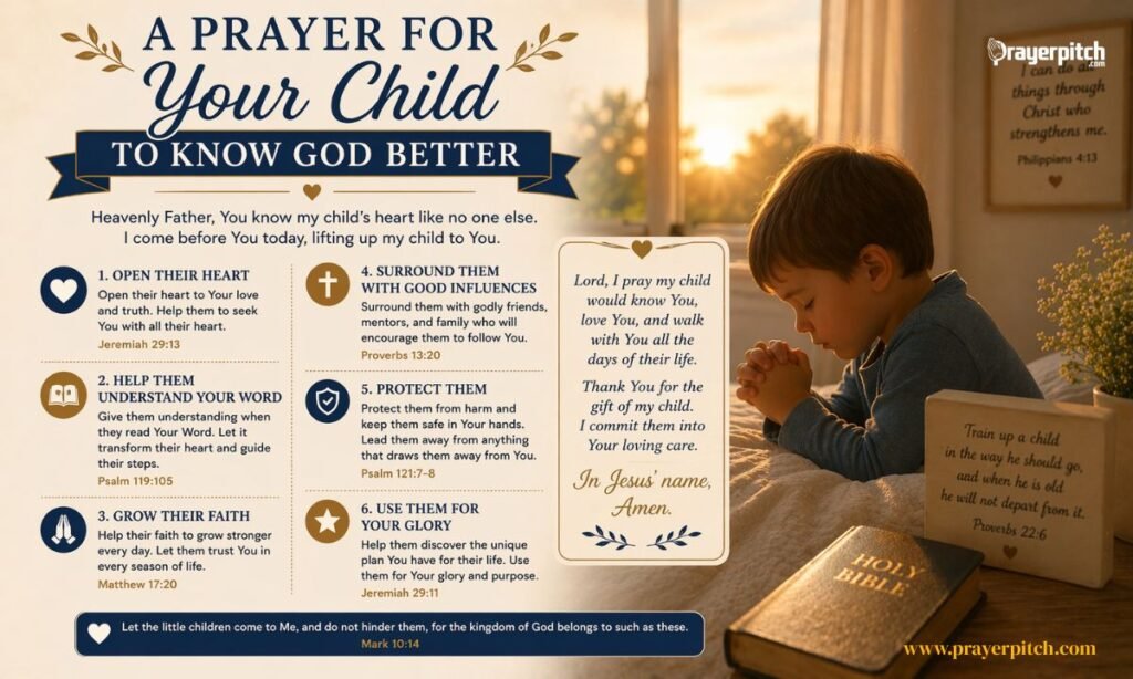 A Prayer for Your Child to Know God Better