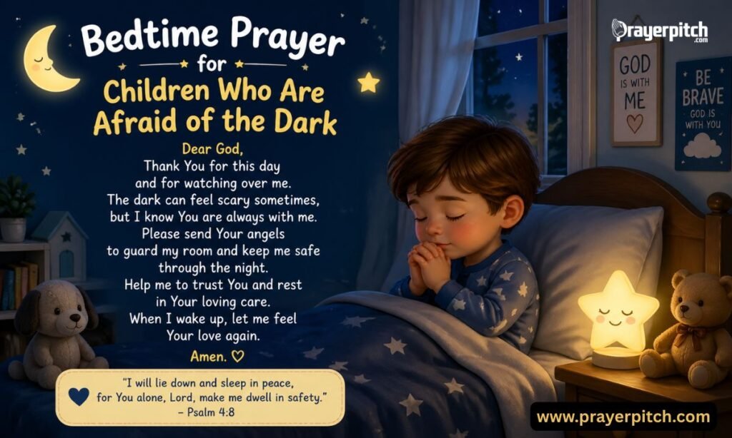 Bedtime Prayer for Children Who Are Afraid of the Dark