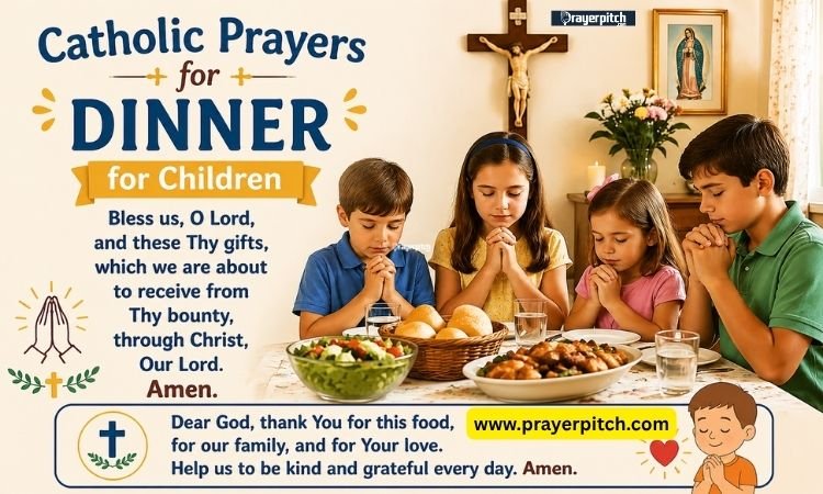 Catholic Prayers for Dinner for Children