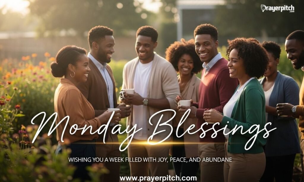 Encouragement African American Monday Blessings Image