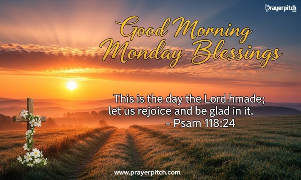 Good Morning Monday Blessings Bible Verse
