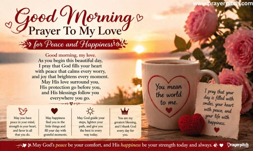 Good Morning Prayer To My Love for Peace and Happiness