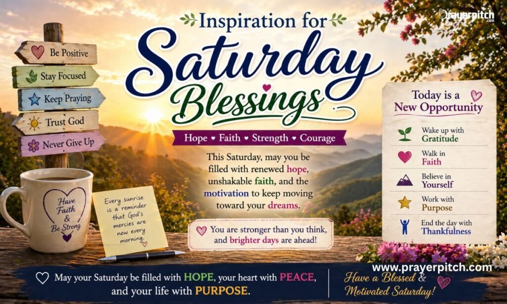 Inspirational Saturday Blessings for Hope and Motivation