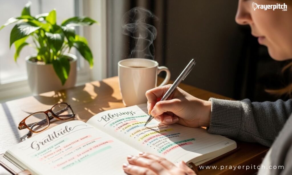 Journaling: Writing Down Gratitude and Blessings for Reflection