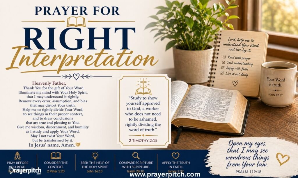Prayer for Right Interpretation