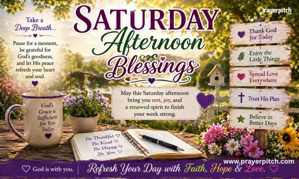 Saturday Afternoon Blessings to Refresh Your Day