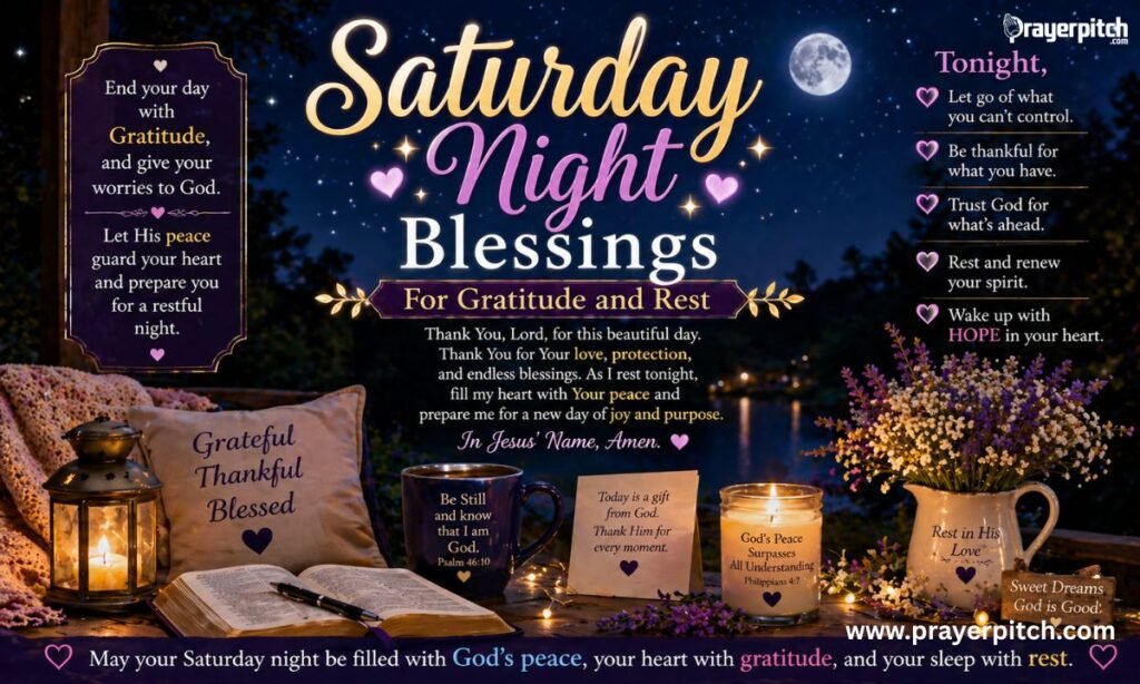 Saturday Night Blessings for Gratitude and Rest