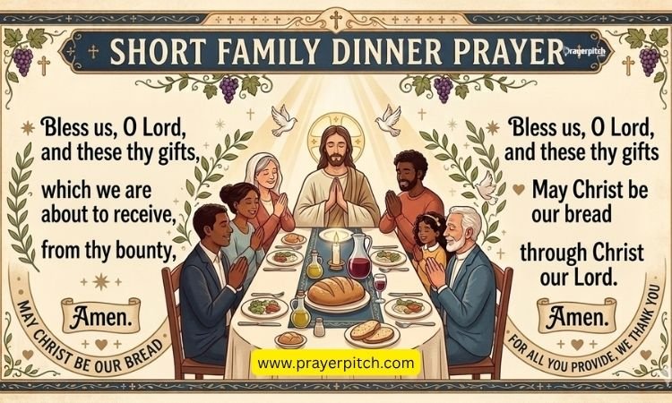 Short Family Dinner Prayer