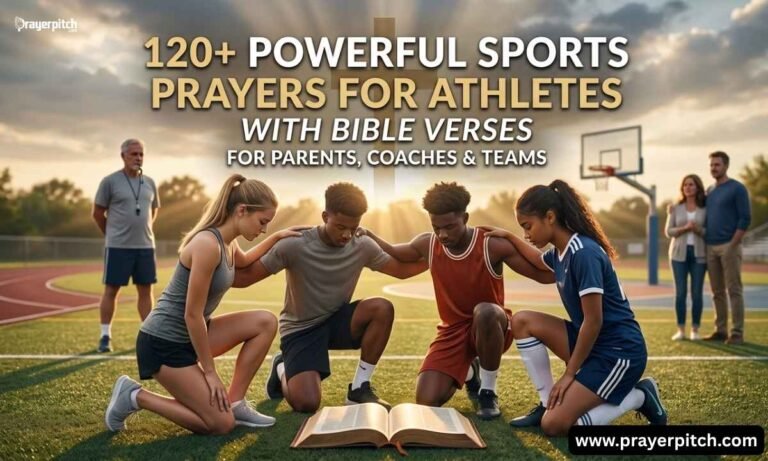 120+ Powerful Sports Prayers for Athletes with Bible Verses for Parents, Coaches & Teams