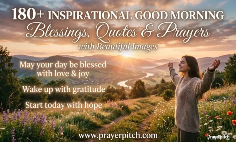 180+ Inspirational Good Morning Blessings, Quotes & Prayers with Beautiful Images