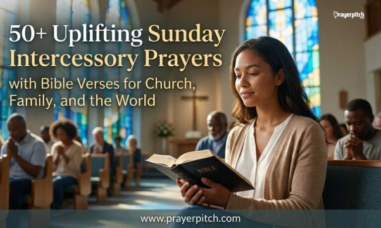 50+ Uplifting Sunday Intercessory Prayers with Bible Verses for Church, Family, and the World