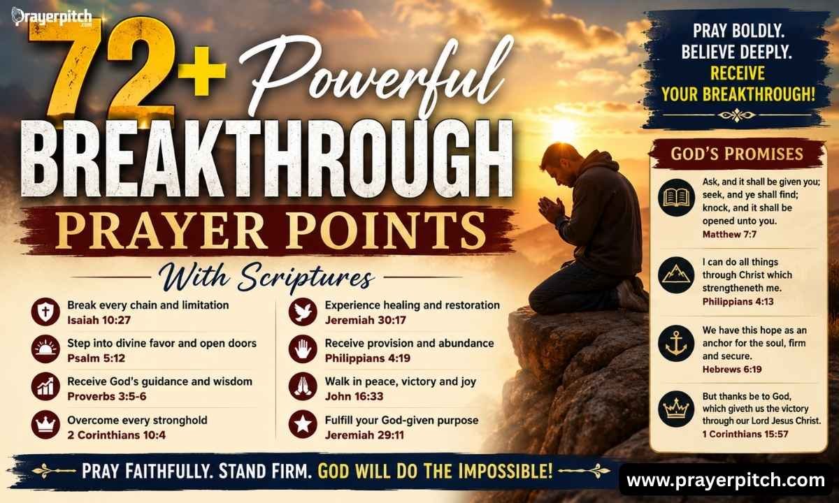 72+ Powerful Breakthrough Prayer Points With Scriptures