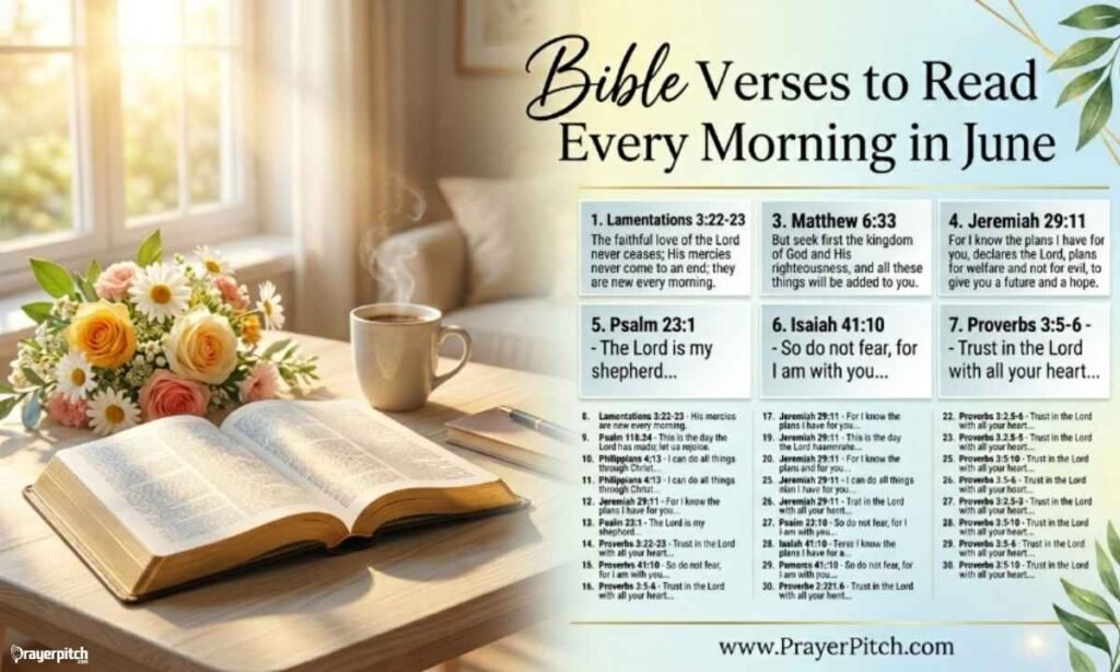 Bible Verses to Read Every Morning in June