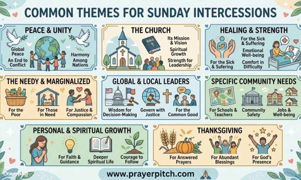 Common Themes to Include in Sunday Intercessions