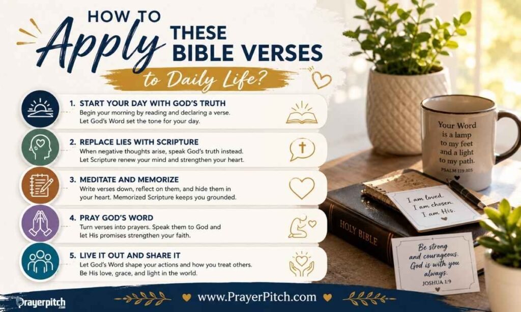 How to Apply These Bible Verses to Daily Life?