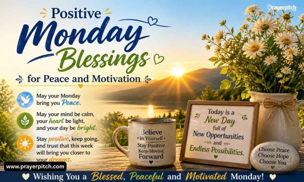 Positive Monday Blessings for Peace and Motivation