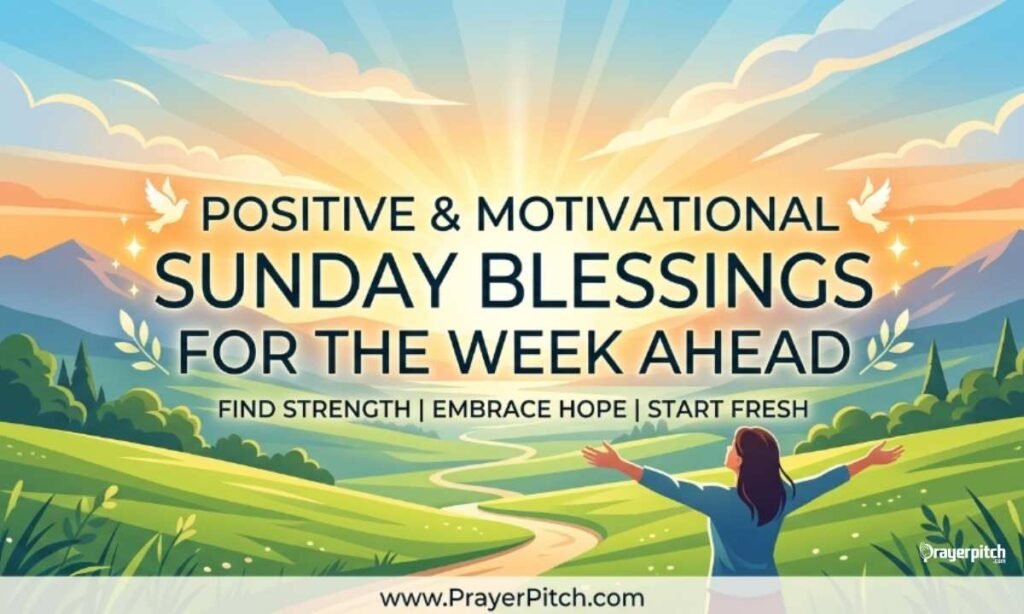 Positive and Motivational Sunday Blessings for the Week Ahead