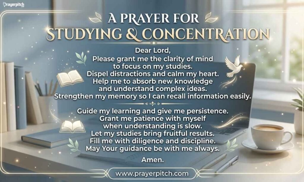 Prayer for Studying and Concentration
