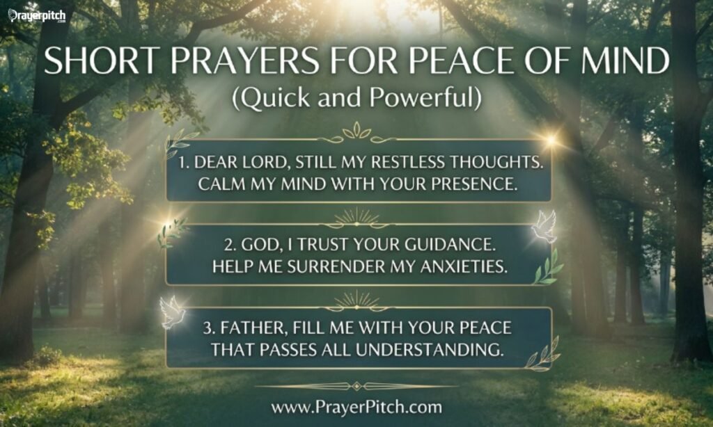 Short Prayers for Peace of Mind (Quick and Powerful)