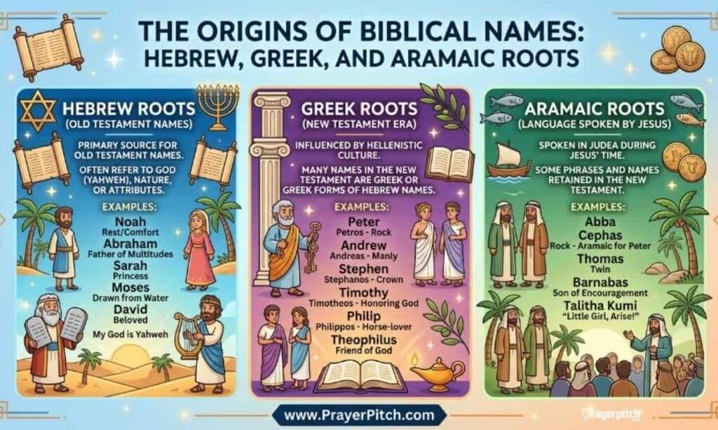 The Origins of Biblical Names Hebrew, Greek, and Aramaic Roots