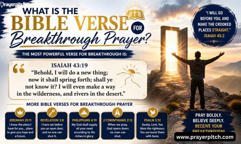 What is the Bible Verse for Breakthrough Prayer?