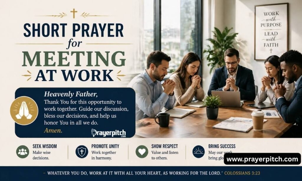 short prayer for meeting at work