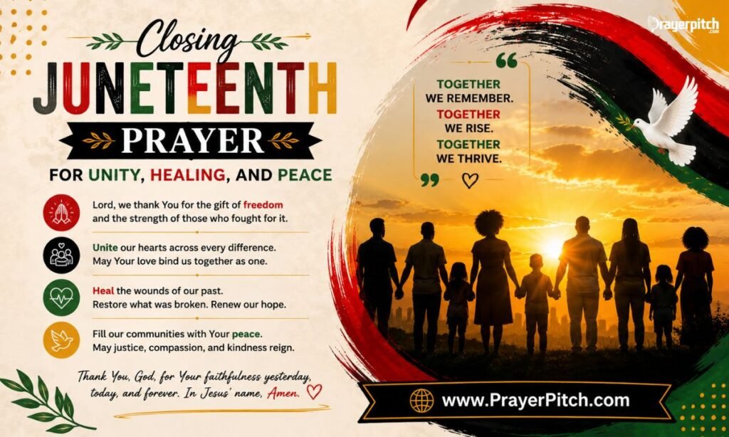 Closing Juneteenth Prayer for Unity, Healing, and Peace