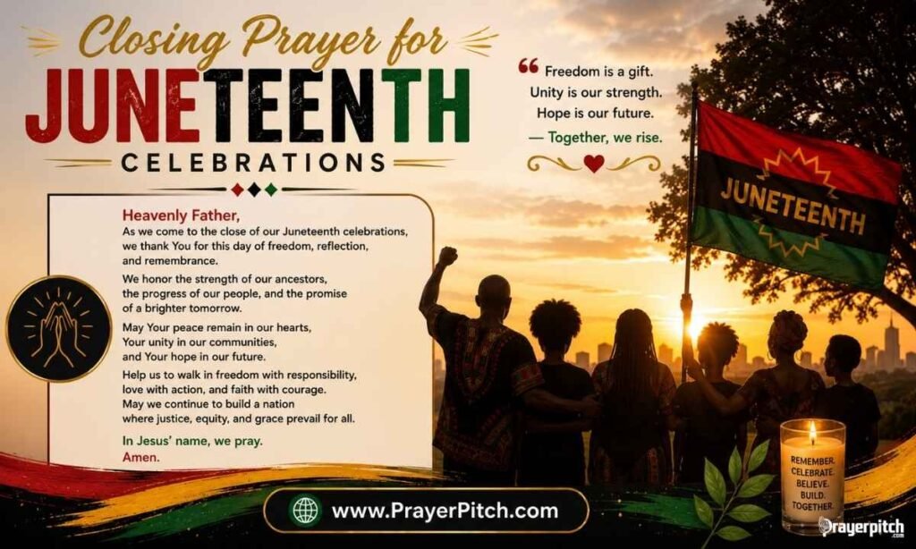 Closing Prayer for Juneteenth Celebrations