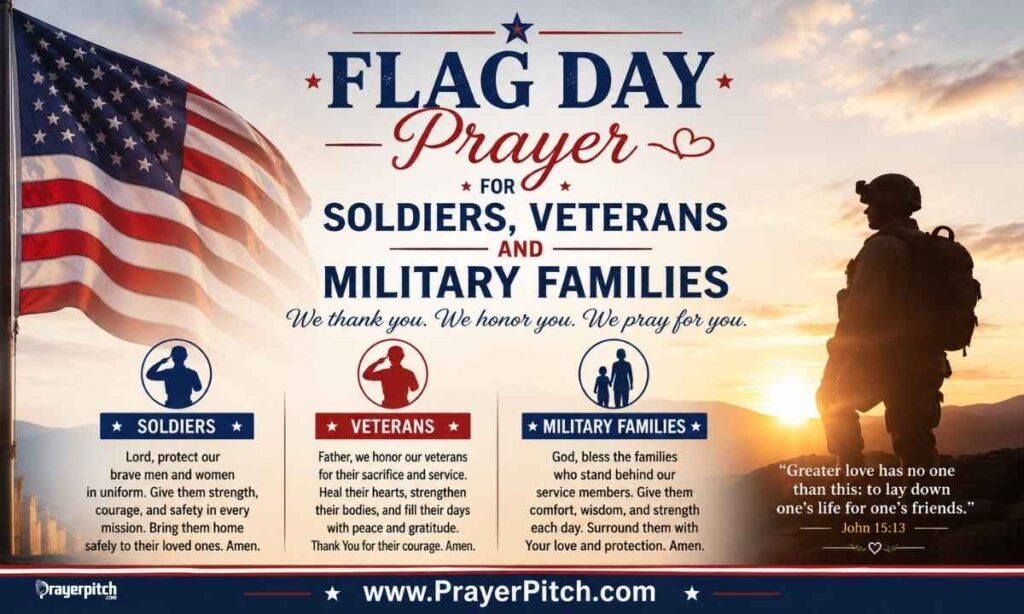 Flag Day Prayer for Soldiers, Veterans and Military Families