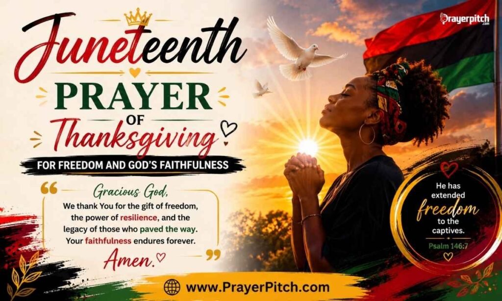 Juneteenth Prayer of Thanksgiving for Freedom and God's Faithfulness