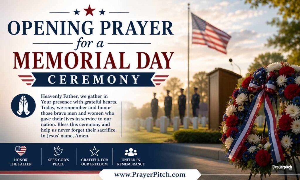 Opening Prayer for a Memorial Day Ceremony