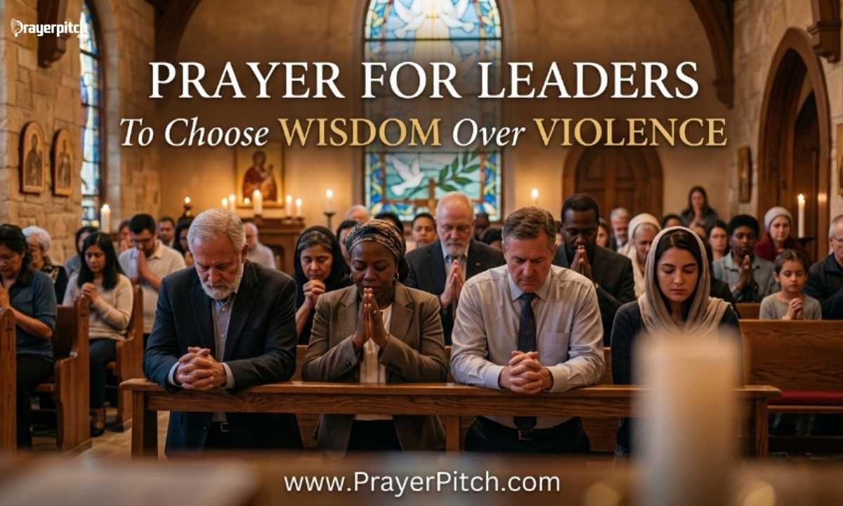 Prayer for Leaders to Choose Wisdom Over Violence