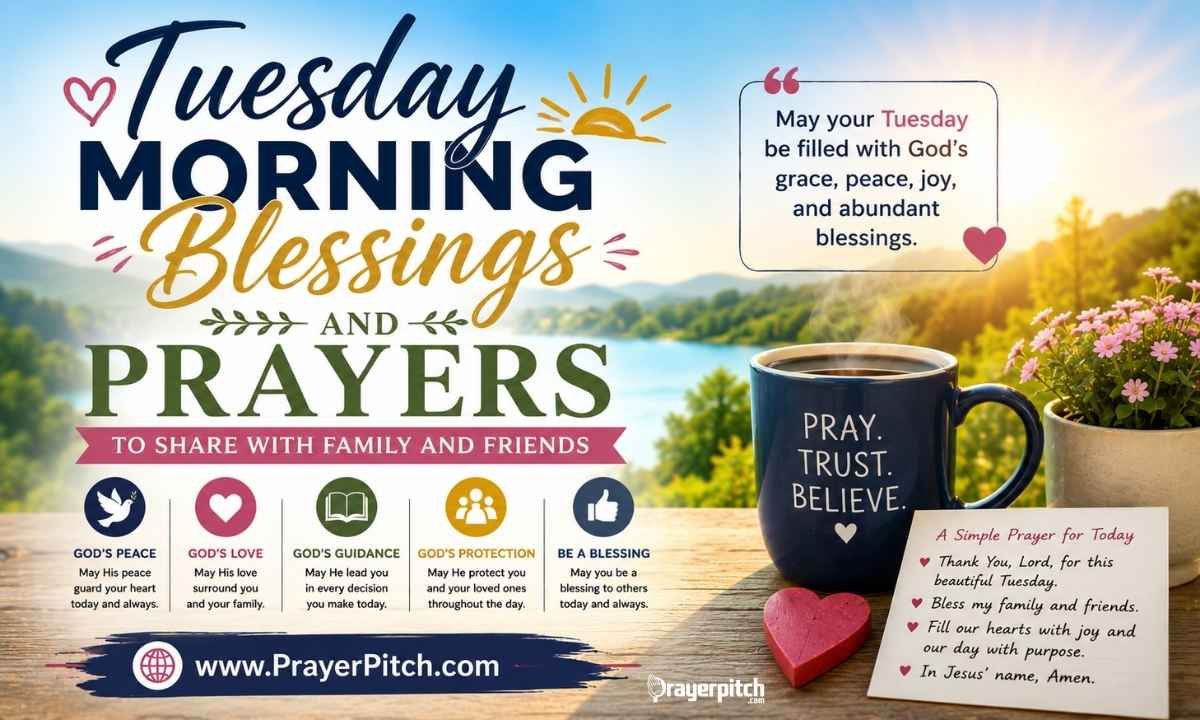 Tuesday Morning Blessings and Prayers to Share with Family and Friends