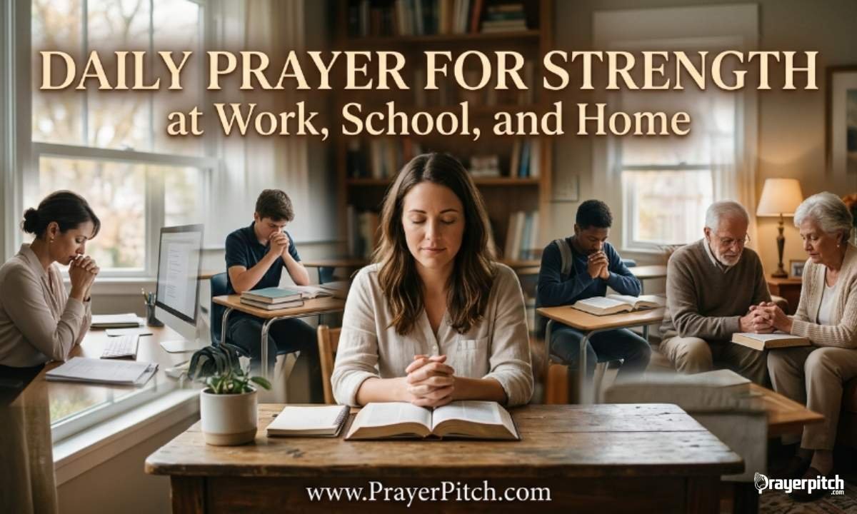 Daily Prayer for Strength at Work, School, and Home