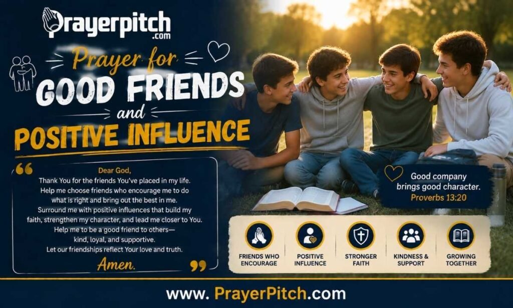 Prayer for Good Friends and Positive Influence